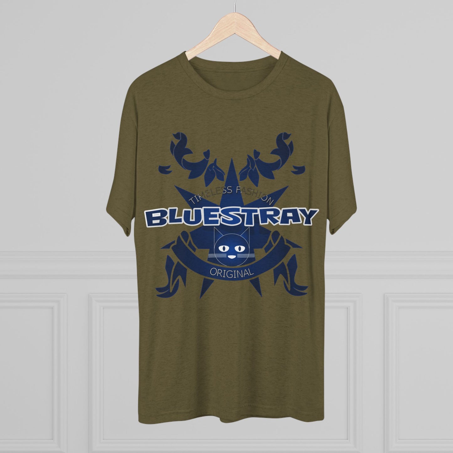 Bluestray Crab Graphic Tee — Nautical Cat Logo Short-Sleeve Shirt