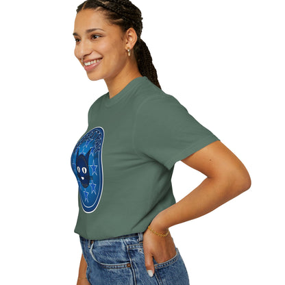 Bluestray Cat Graphic T-Shirt — Retro Star Emblem Tee