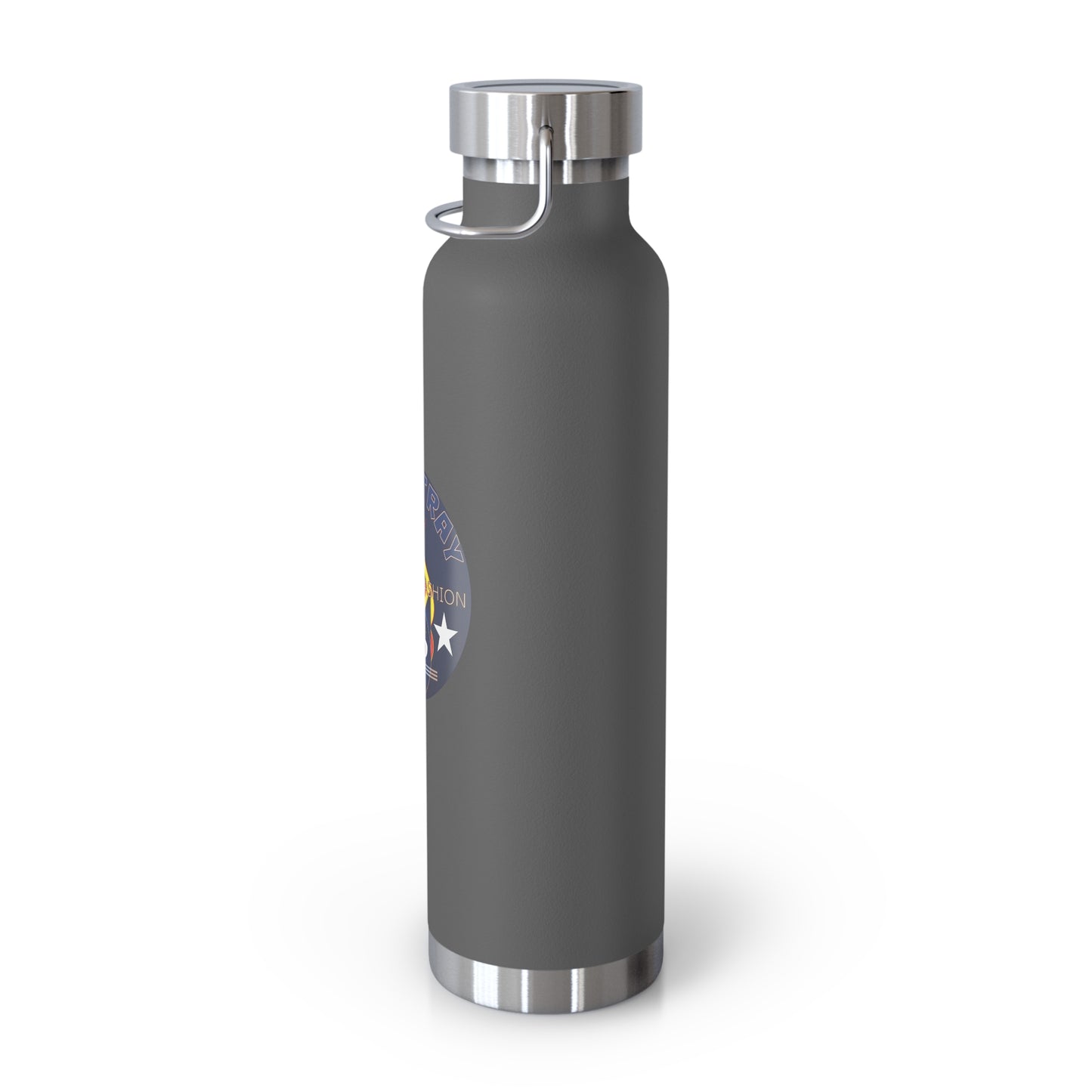 22oz Copper Bluestray Vacuum Bottle — Retro Campfire Logo Insulated Water Bottle