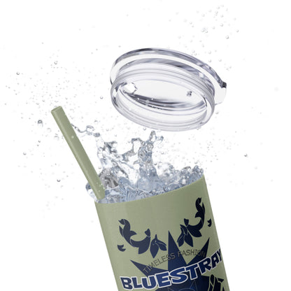 Bluestray Crab Skinny Tumbler — 20oz Stainless Travel Cup with Straw