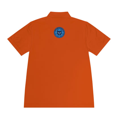 Men's Polo Shirt — Bluestray Galaxy Cat Logo Athletic Golf Shirt