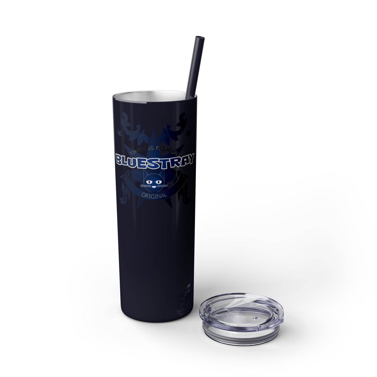 Bluestray Crab Skinny Tumbler — 20oz Stainless Travel Cup with Straw