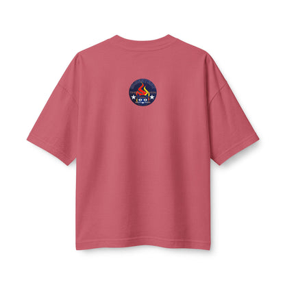 Bluestray Flame Mascot T-Shirt — Retro Campfire Logo Tee