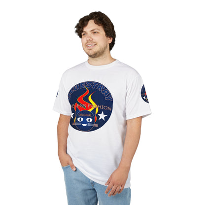 Bluestray Cat Flame Logo Tee — Vintage Timeless Fashion Graphic T-Shirt