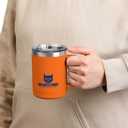 15oz Insulated Mug — Bluestray Cat Logo Travel Tumbler