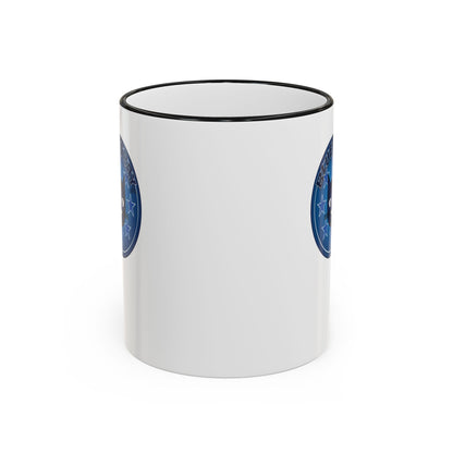 Bluestray Celtic Compass Accent Rim Mug — 11oz & 15oz Rustic Nautical Coffee Cup