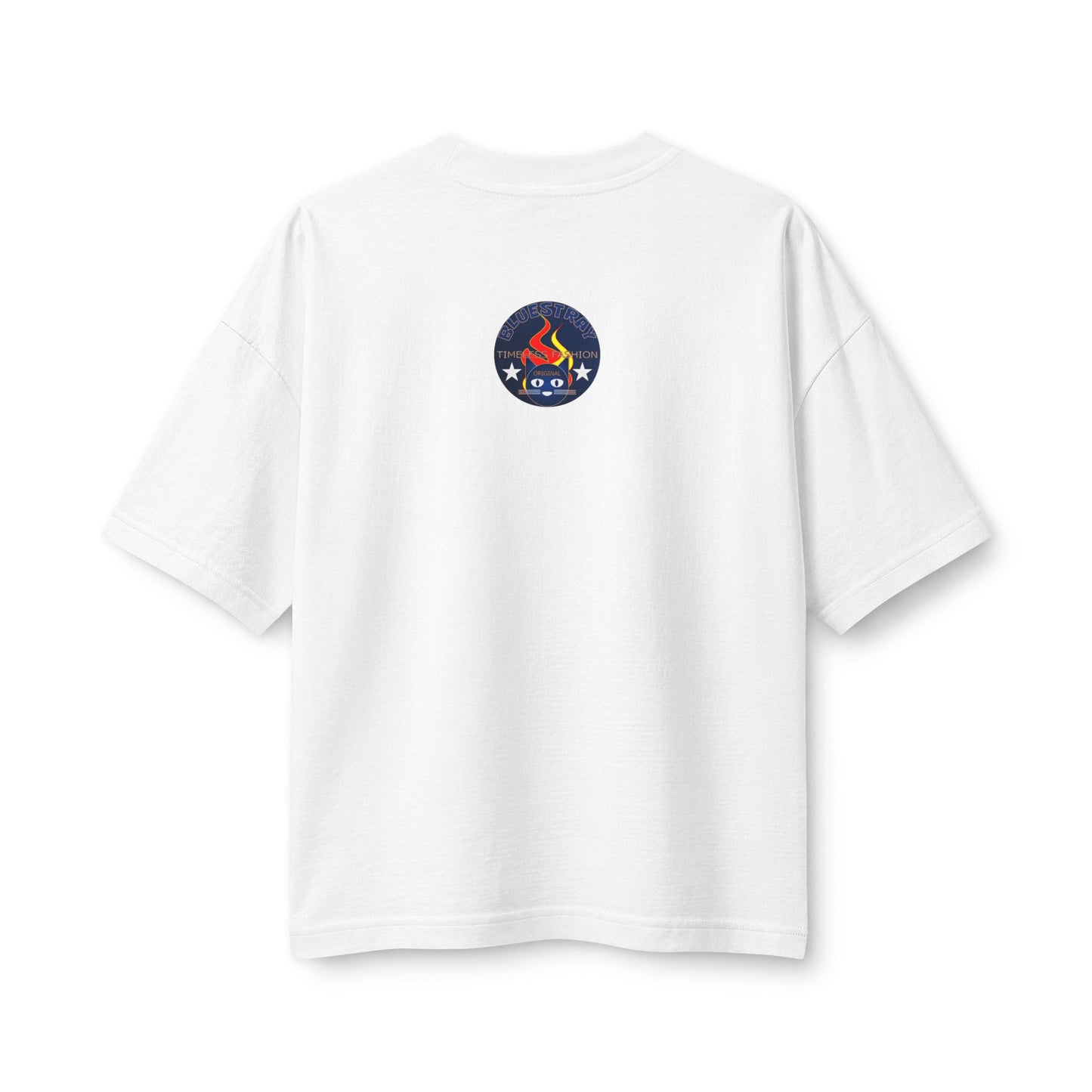 Bluestray Flame Mascot T-Shirt — Retro Campfire Logo Tee