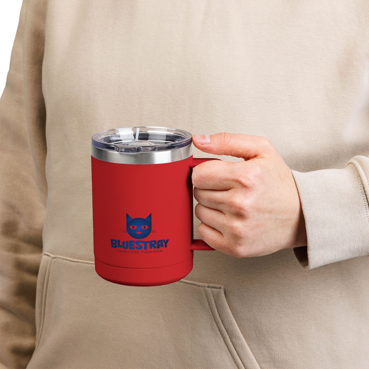 15oz Insulated Mug — Bluestray Cat Logo Travel Tumbler