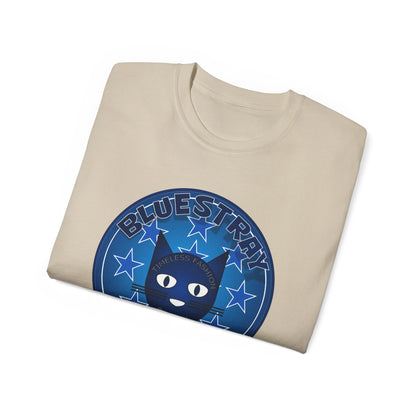 Bluestray Cat T‑Shirt — Blue Star Graphic Tee