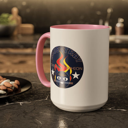 Bluestray Cat Logo Mug — Colorful 11oz/15oz Ceramic Coffee Cup
