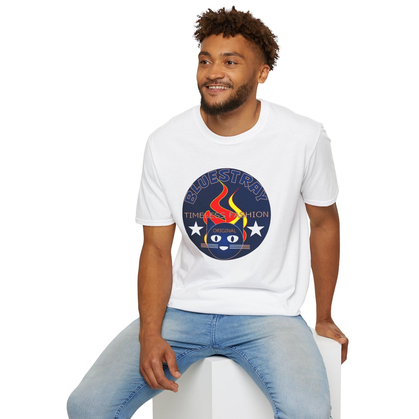 T-Shirt — Bluestary Timeless Fashion Graphic Tee (Flame Logo)