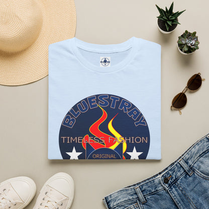 T-Shirt — Bluestary Timeless Fashion Graphic Tee (Flame Logo)