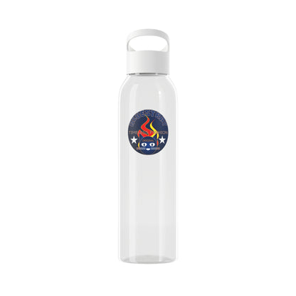Sky Water Bottle — Clear Reusable Bottle with Nautical Bluestray Logo