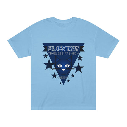 Bluestray Timeless Fashion Tee — Vintage Cat Triangle Logo T‑Shirt