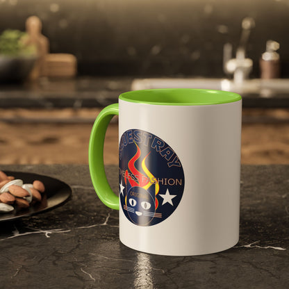 Bluestray Cat Logo Mug — Colorful 11oz/15oz Ceramic Coffee Cup