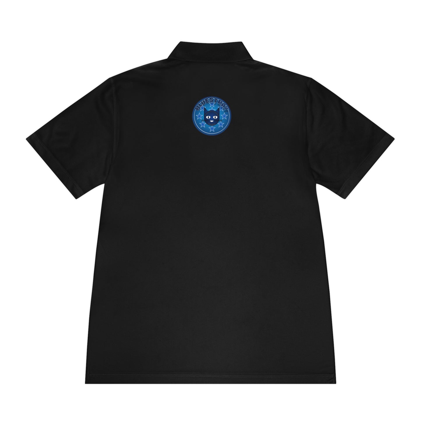 Men's Polo Shirt — Bluestray Galaxy Cat Logo Athletic Golf Shirt