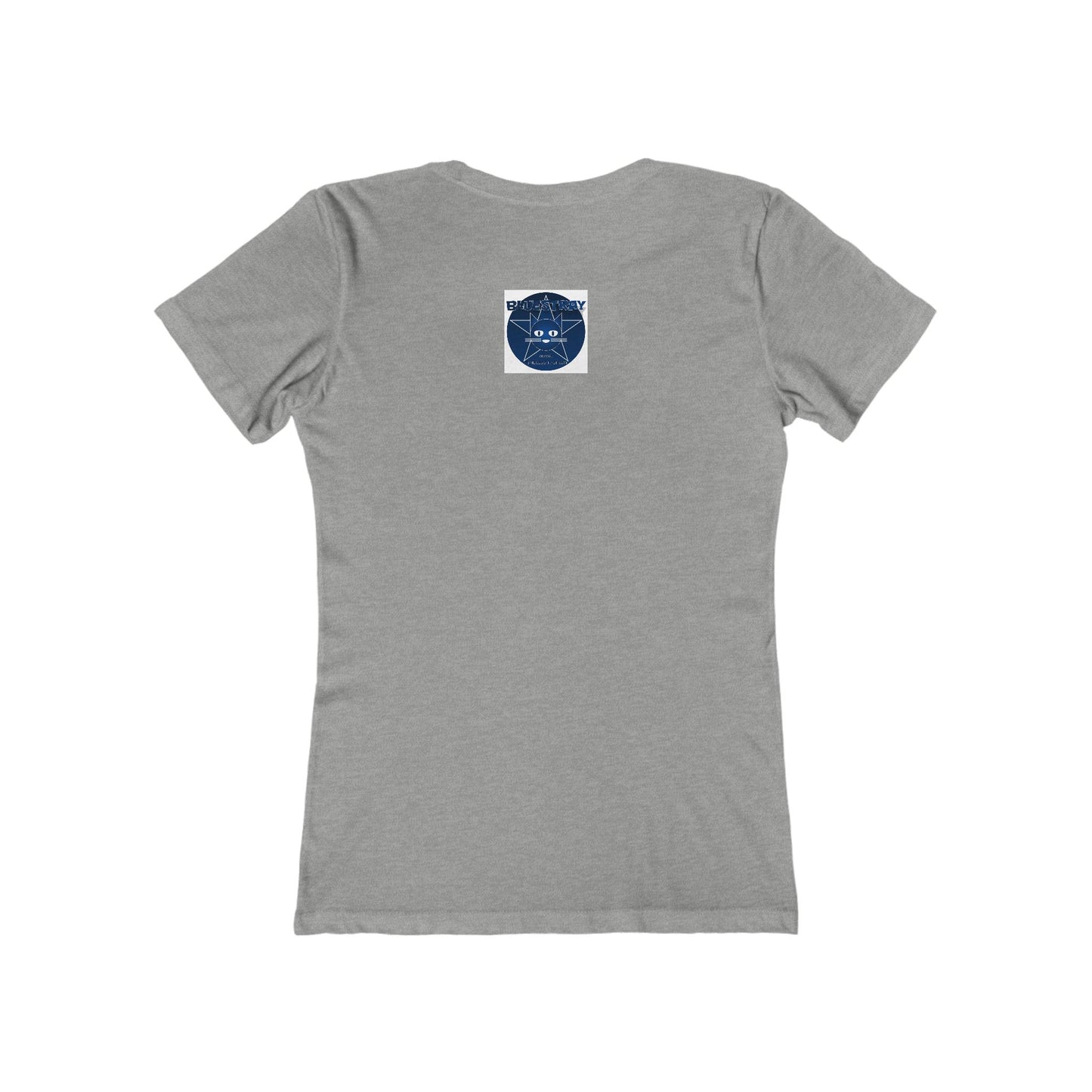 Cat Star Graphic Tee — "Bluestray" Women's Boyfriend T‑Shirt