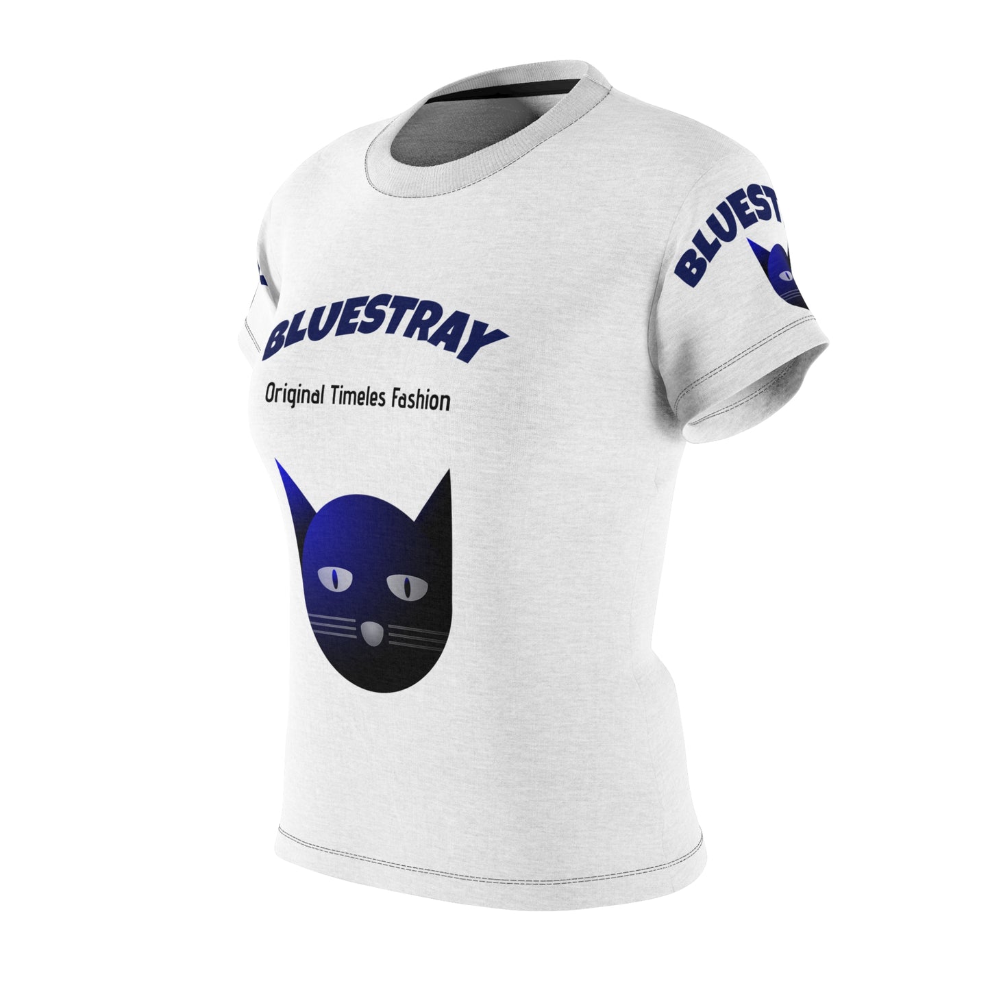 Bluestray Cat Graphic Tee — Women's Cut & Sew T-Shirt (Original Timeless Fashion)