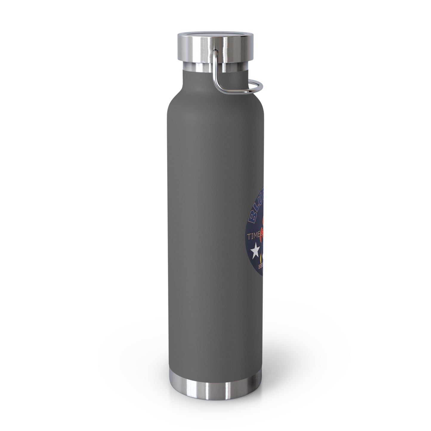 22oz Copper Bluestray Vacuum Bottle — Retro Campfire Logo Insulated Water Bottle