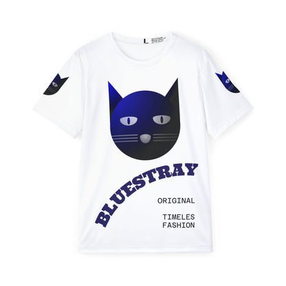 Bluestray Cat Sports Jersey — Men's Athletic Tee with Blue Cat Graphic