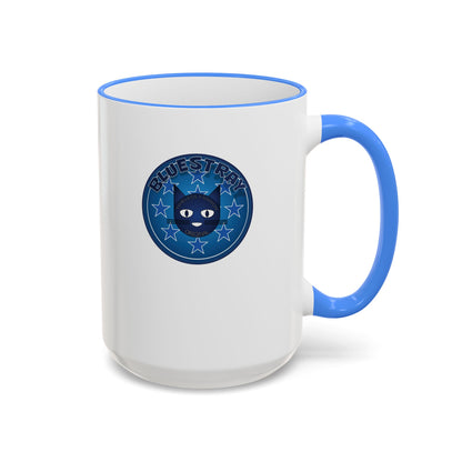 Bluestray Celtic Compass Accent Rim Mug — 11oz & 15oz Rustic Nautical Coffee Cup
