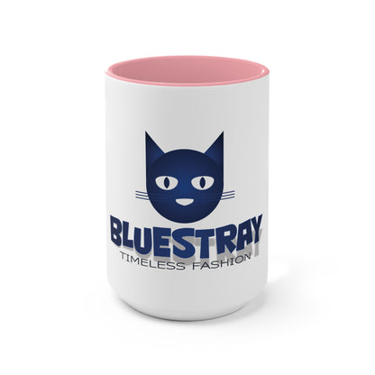 Accent Mug — Bluestray Cat Logo Coffee Cup