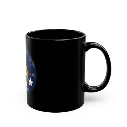 Black Ceramic Mug — ‘Bluestray Timeless Fashion’ Cat Logo (11oz & 15oz)