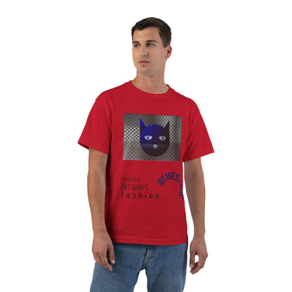 Bluestray Cat Graphic T-Shirt — 'BluesTown' Fashion Tee