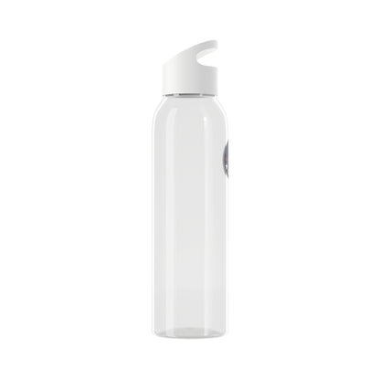 Bluestray Logo Water Bottle — Clear Reusable Bottle with Star & Flame Emblem