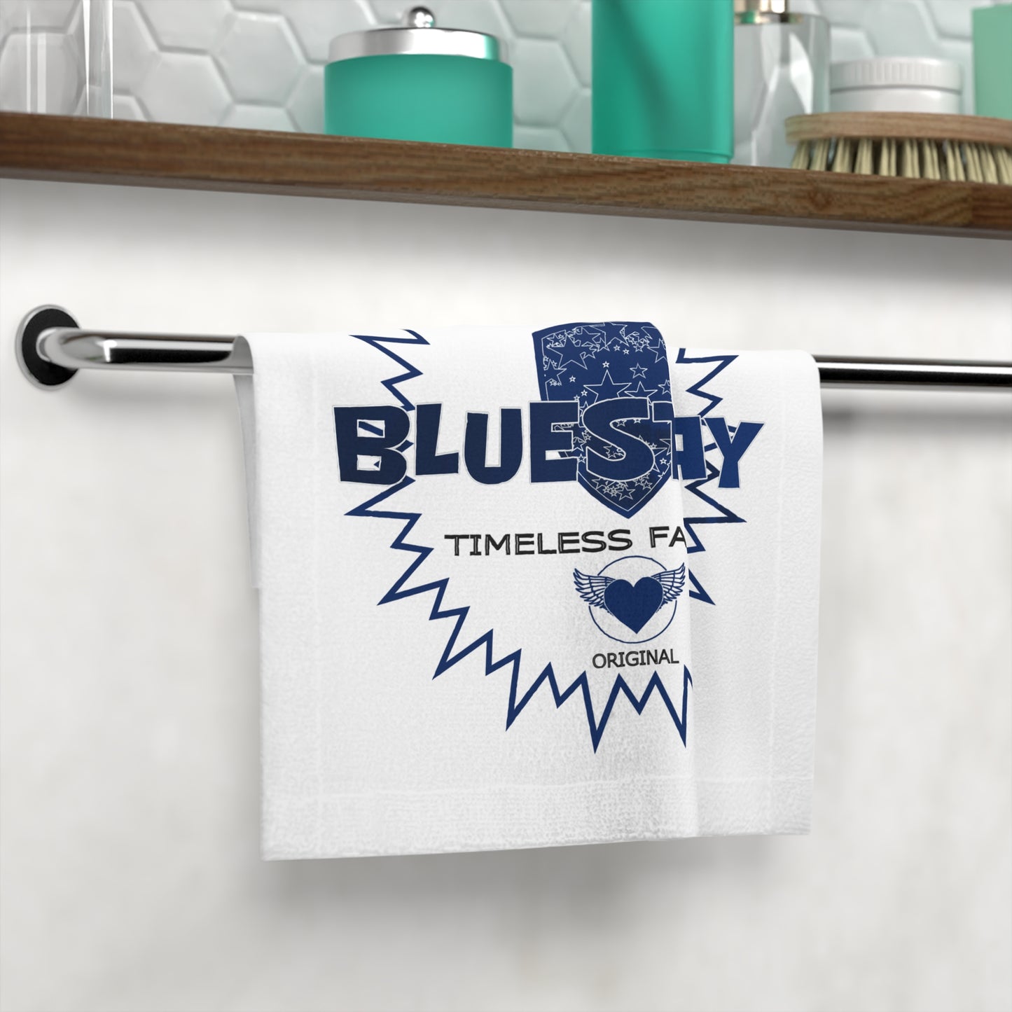 Bluestray Timeless Fashion Face Towel — Vintage Crest Logo
