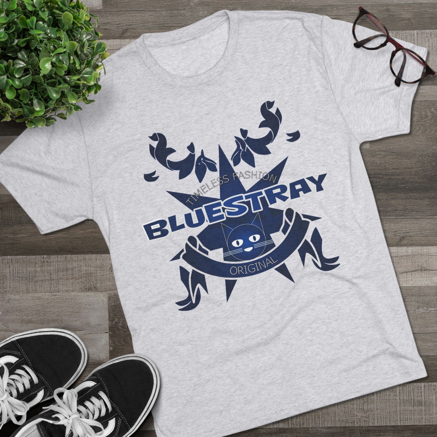Bluestray Crab Graphic Tee — Nautical Cat Logo Short-Sleeve Shirt
