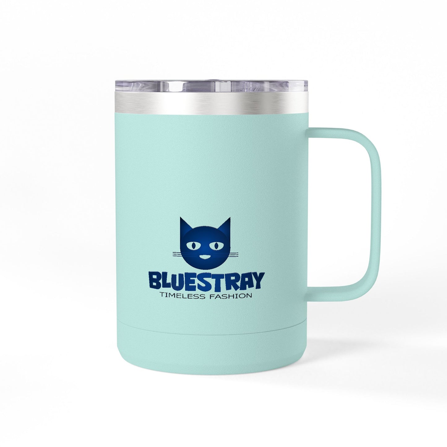 15oz Insulated Mug — Bluestray Cat Logo Travel Tumbler