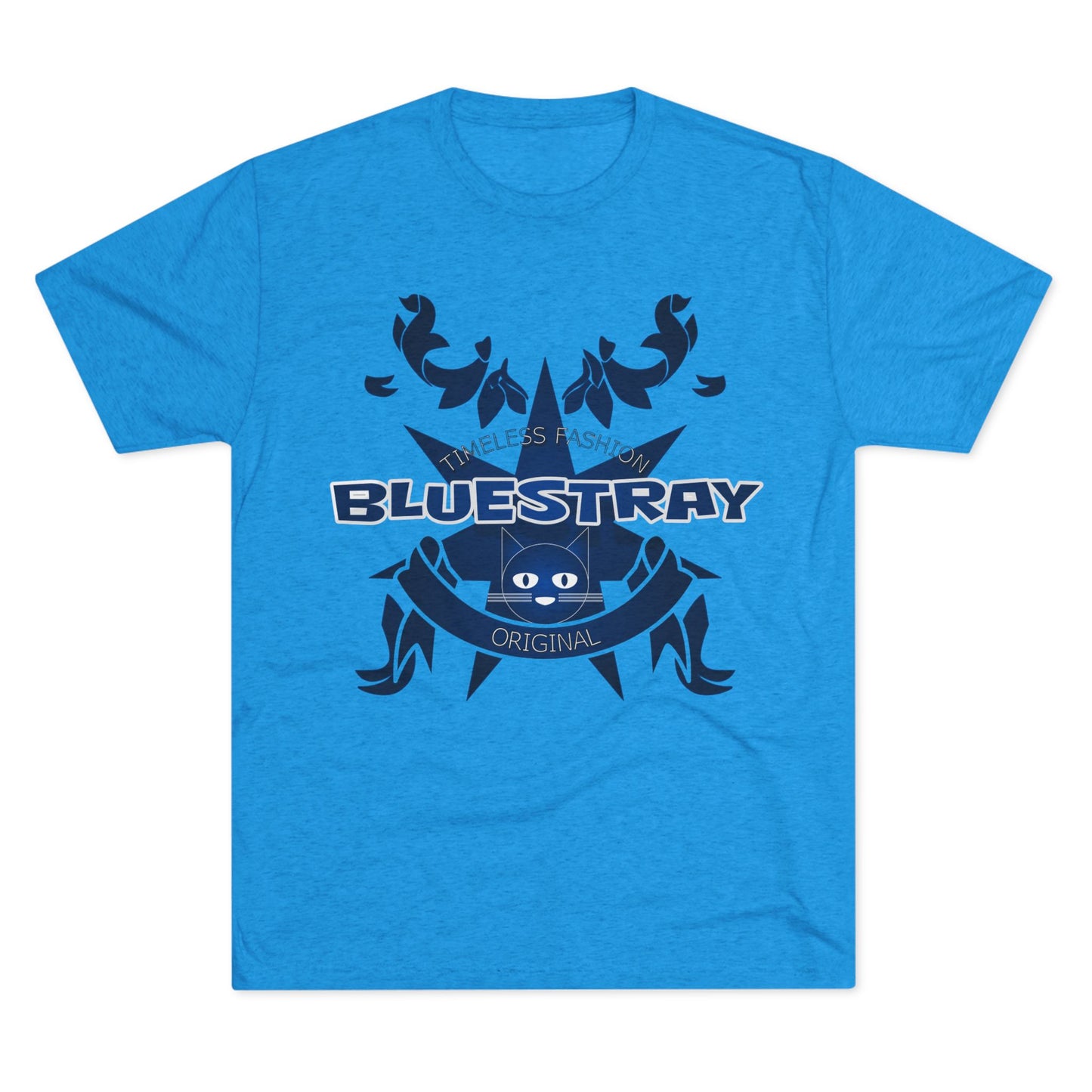 Bluestray Crab Graphic Tee — Nautical Cat Logo Short-Sleeve Shirt