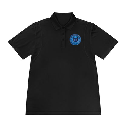 Men's Polo Shirt — Bluestray Galaxy Cat Logo Athletic Golf Shirt