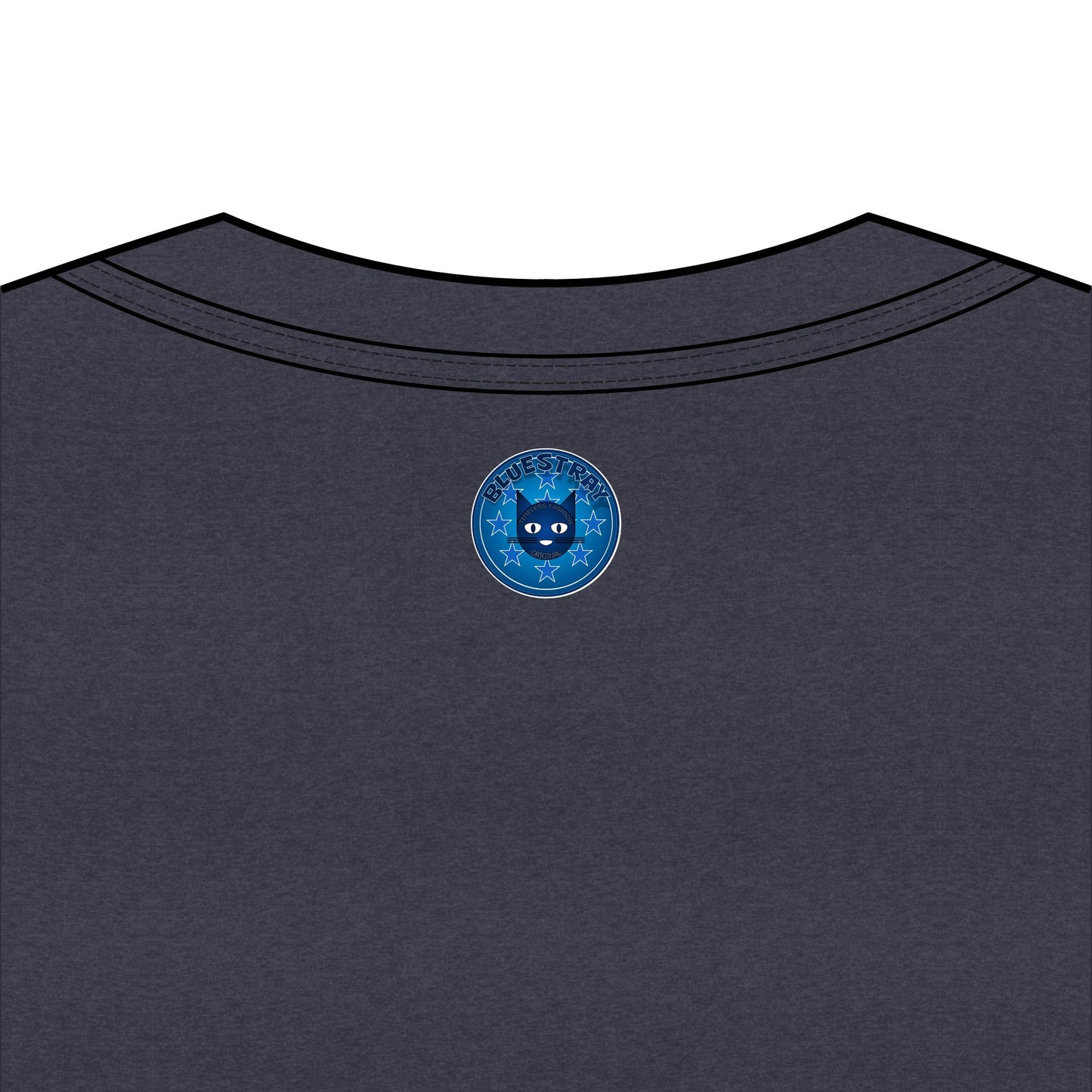 Bluestray Cat V-Neck Tee — Women's Graphic Cat Shirt