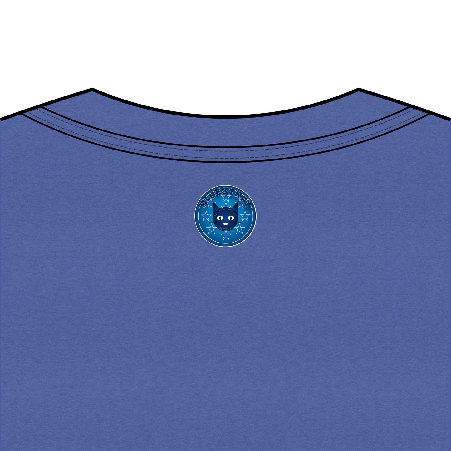 Bluestray Cat V-Neck Tee — Women's Graphic Cat Shirt