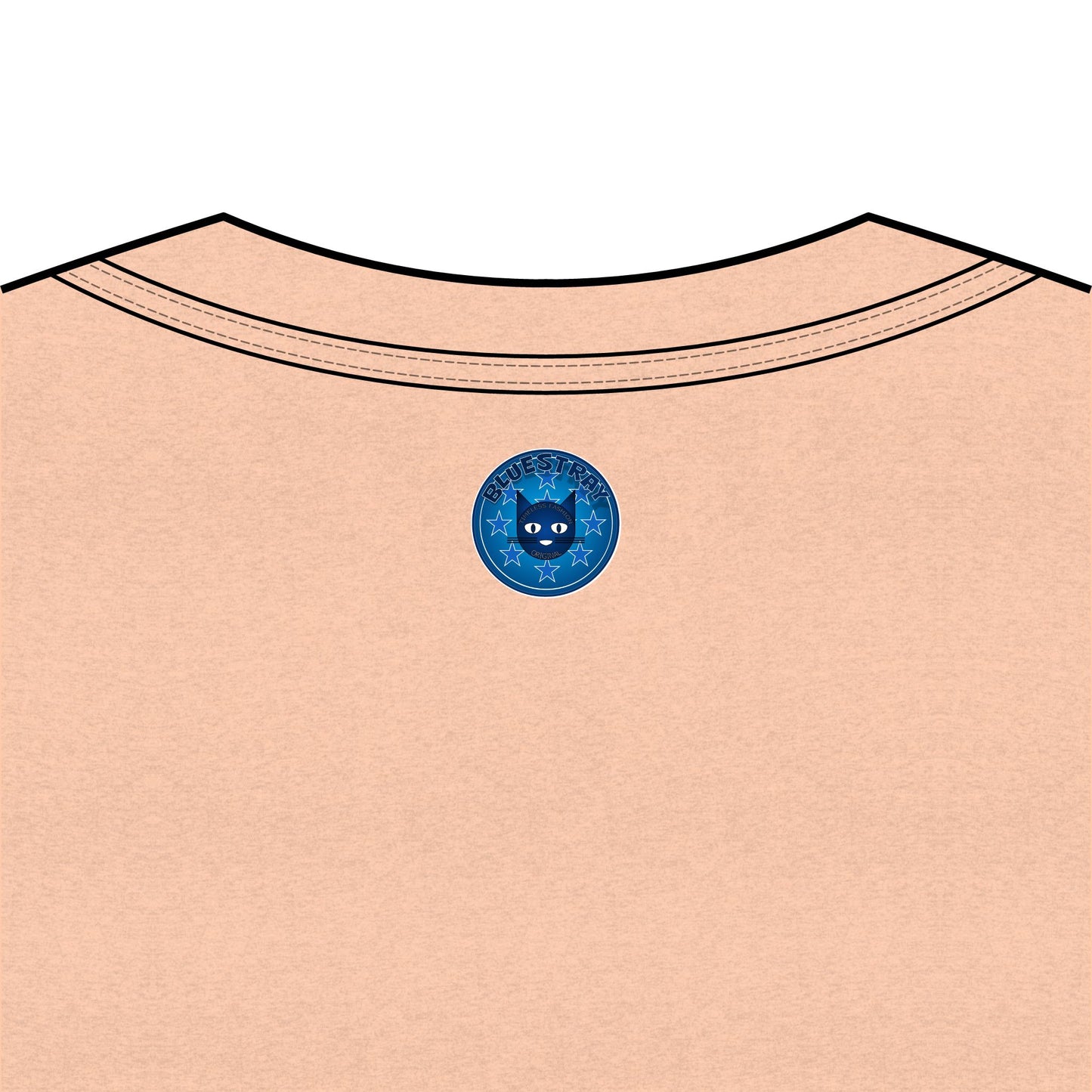Bluestray Cat V-Neck Tee — Women's Graphic Cat Shirt