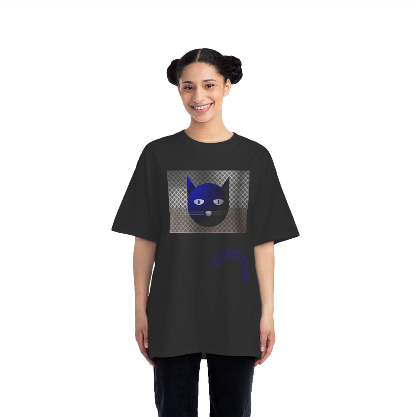 Bluestray Cat Graphic T-Shirt — 'BluesTown' Fashion Tee