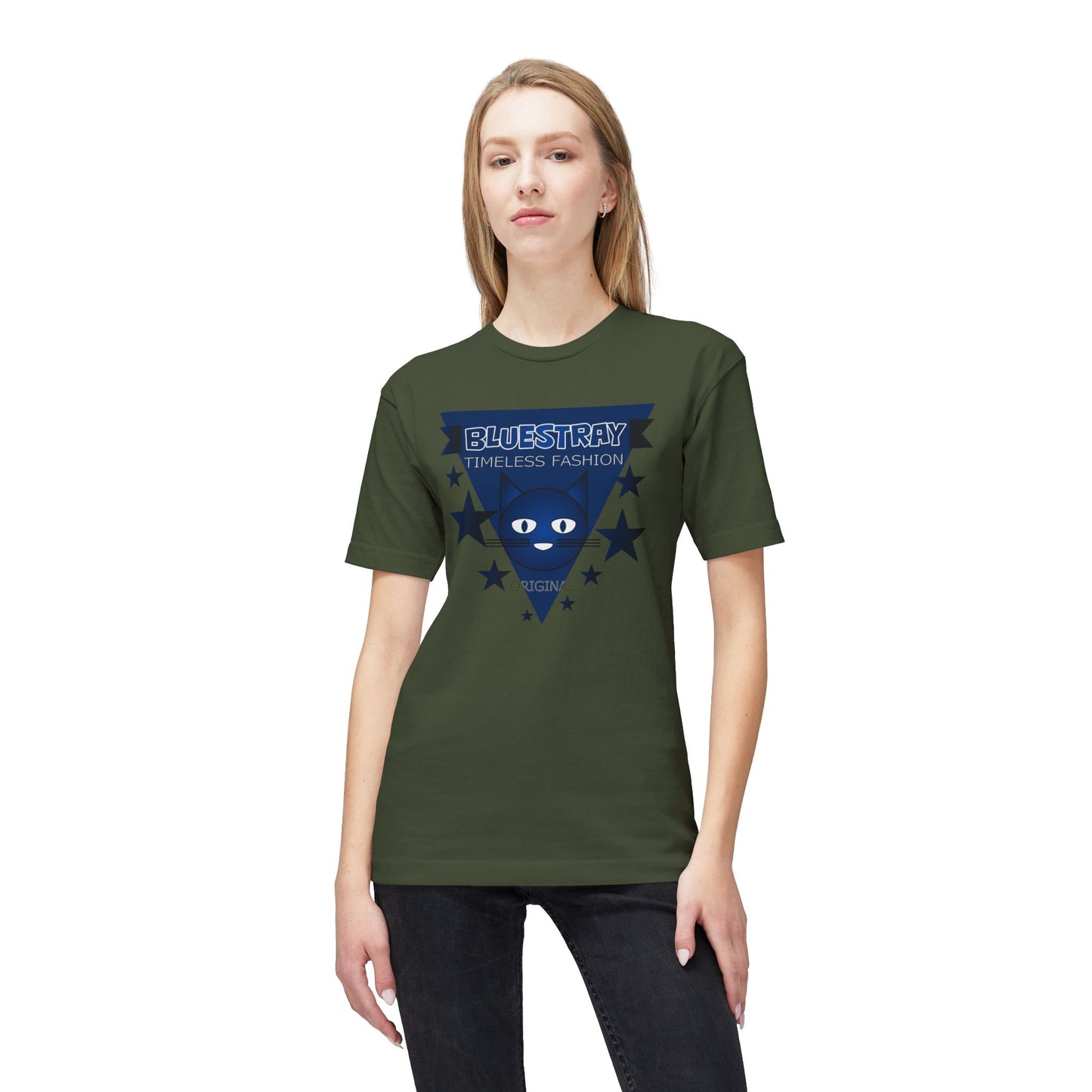 Bluestray Triangle Graphic T-Shirt — Timeless Fashion Cat Eyes Design