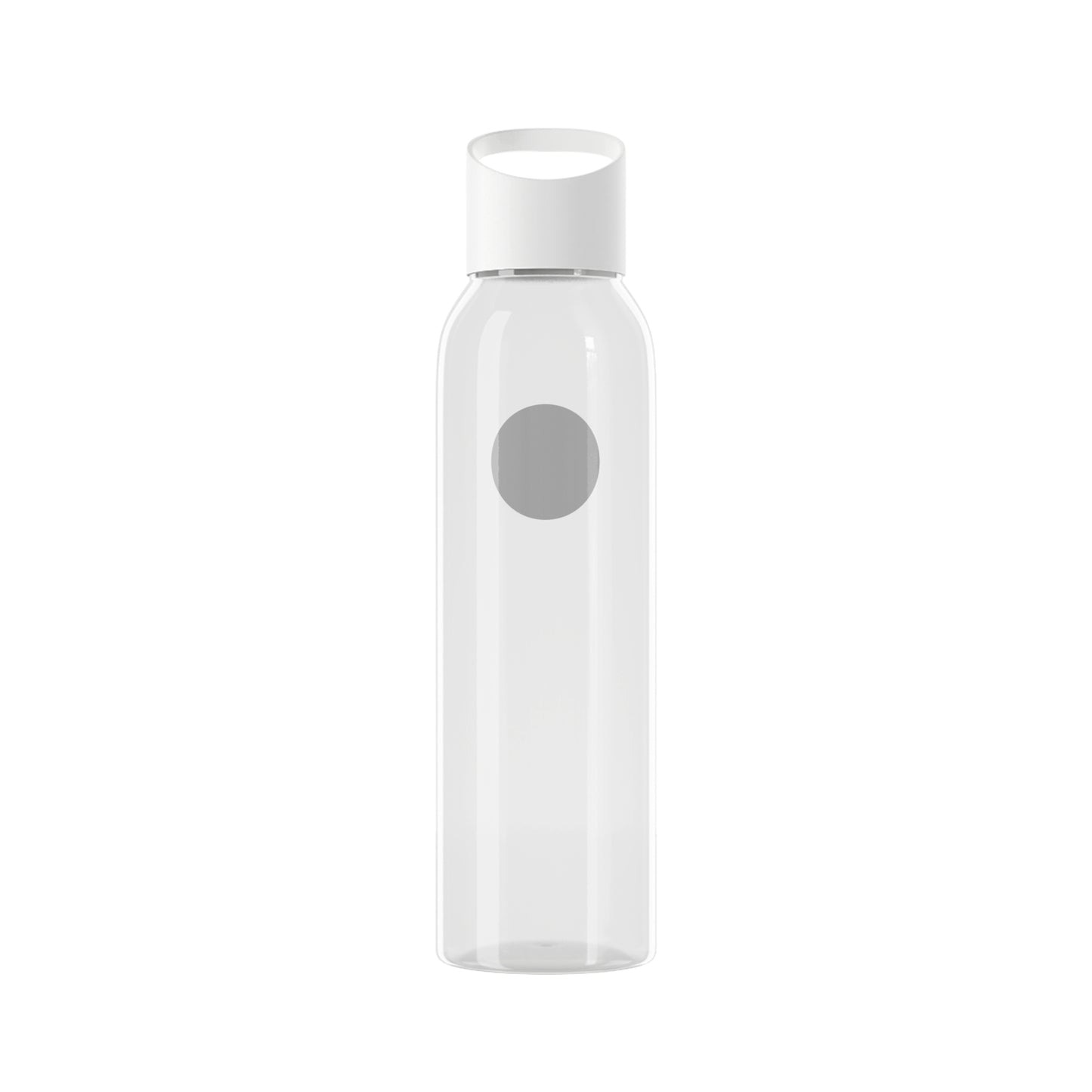 Bluestray Logo Water Bottle — Clear Reusable Bottle with Star & Flame Emblem