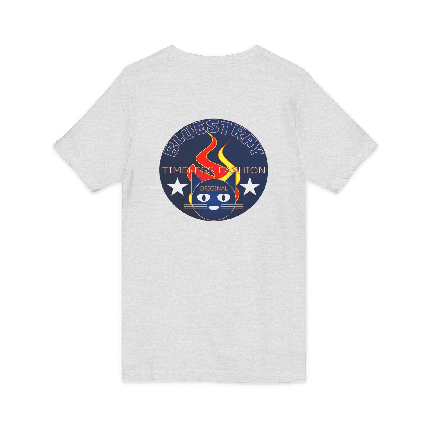 Time Station Equestrian Bluestray Cat V-Neck Tee
