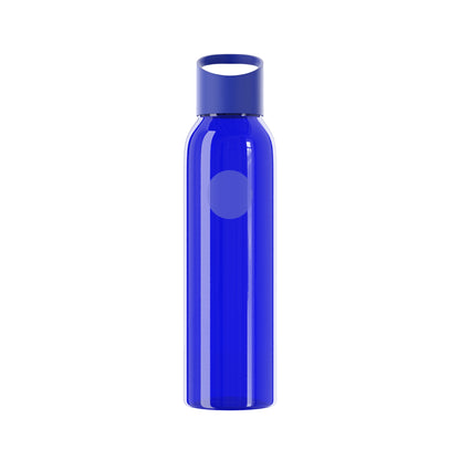 Bluestray Logo Water Bottle — Clear Reusable Bottle with Star & Flame Emblem