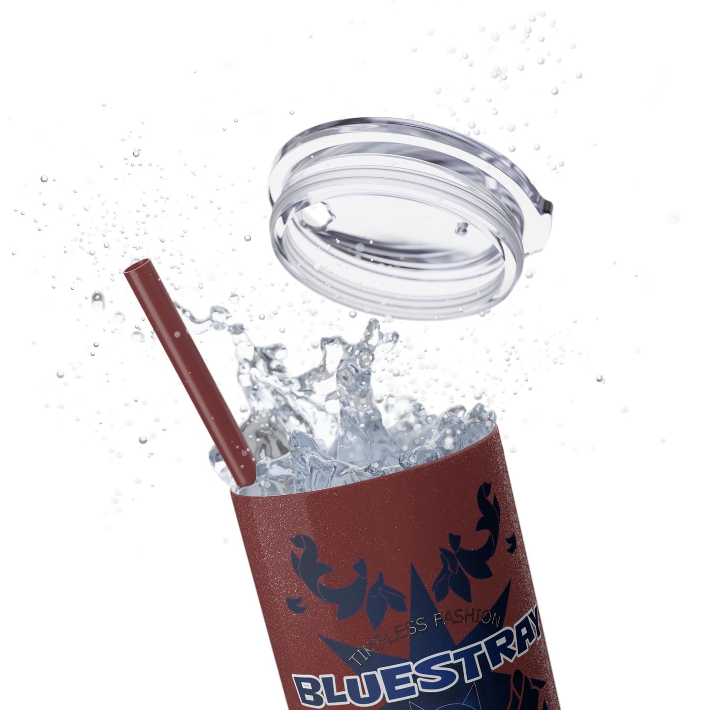 Bluestray Crab Skinny Tumbler — 20oz Stainless Travel Cup with Straw