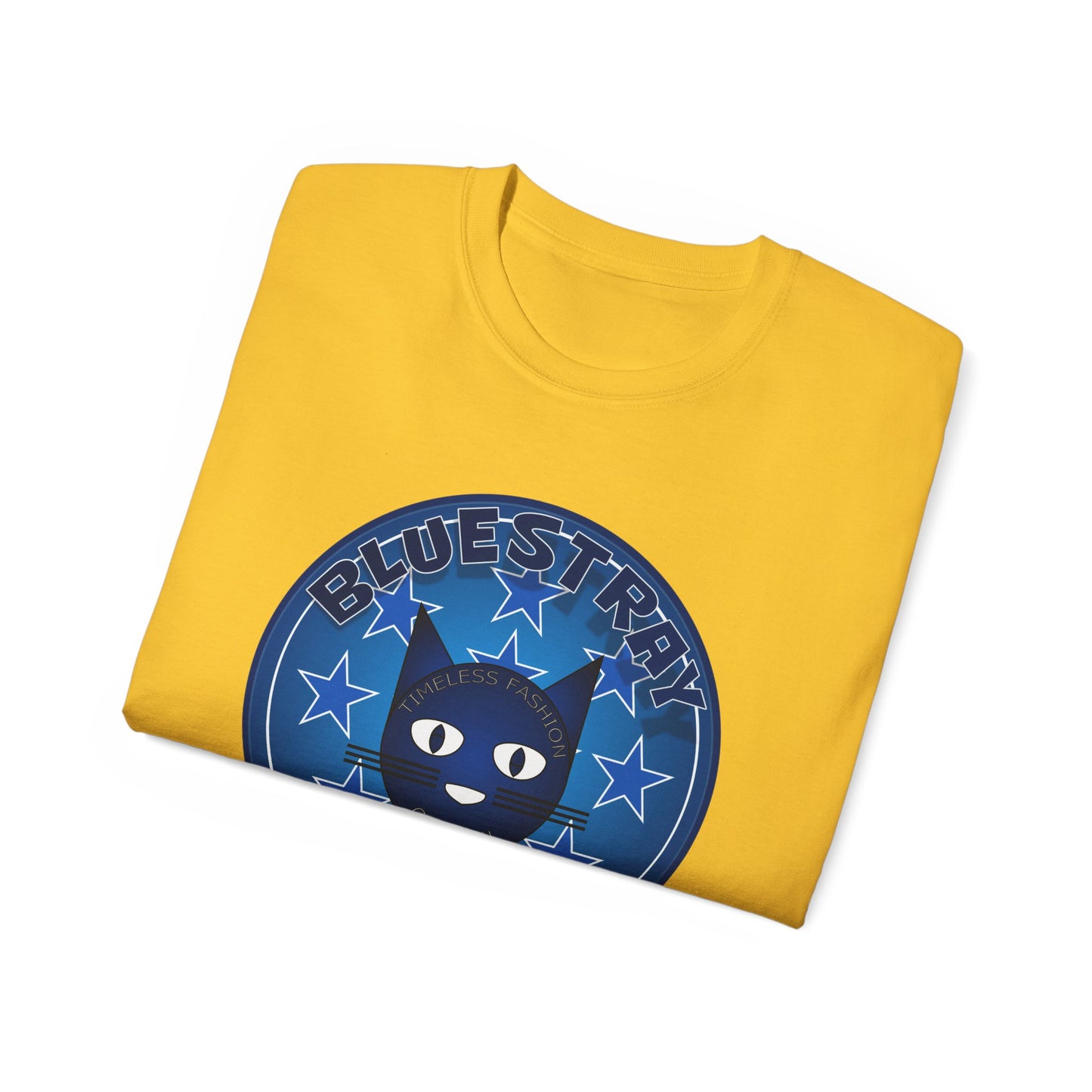 Bluestray Cat T‑Shirt — Blue Star Graphic Tee