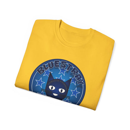 Bluestray Cat T‑Shirt — Blue Star Graphic Tee