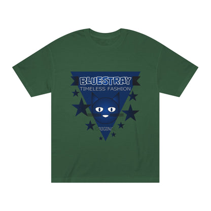 Bluestray Timeless Fashion Tee — Vintage Cat Triangle Logo T‑Shirt