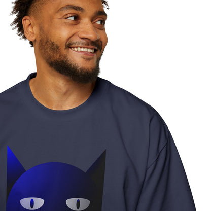 Bluestray Cat Tee — Graphic Men's Oversized T-Shirt