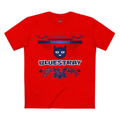 Bluestray Graphic Tee — Retro Cat Logo T-Shirt