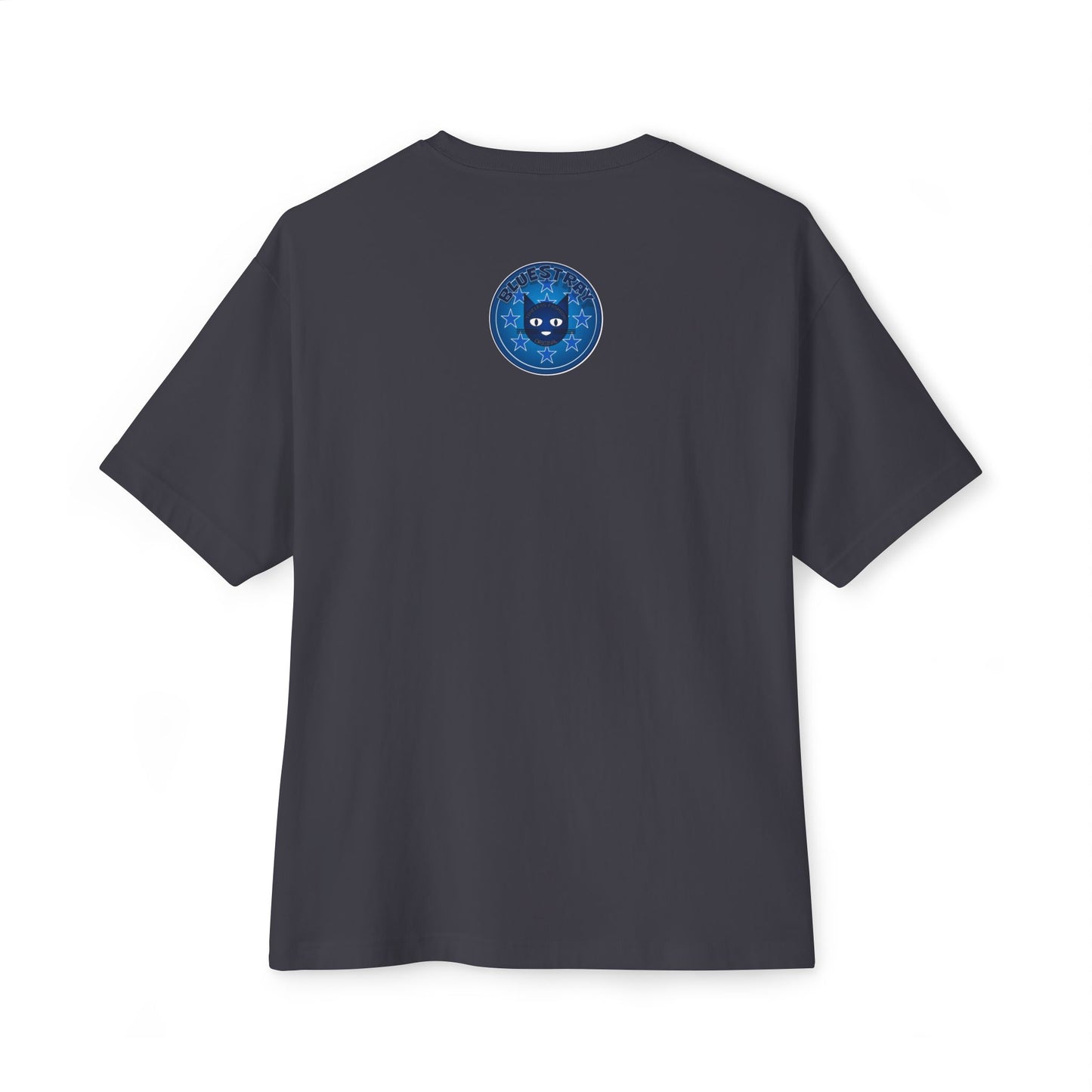Blue Cat Stars Tee — "Bluestray" Graphic T-Shirt