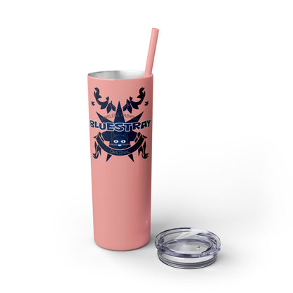 Bluestray Crab Skinny Tumbler — 20oz Stainless Travel Cup with Straw